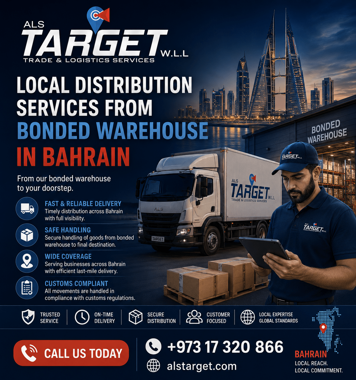 Local Distribution Services from Bonded Warehouse in Bahrain