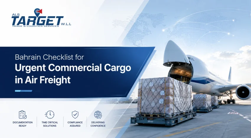 Bahrain Checklist for Urgent Commercial Cargo in Air Freight