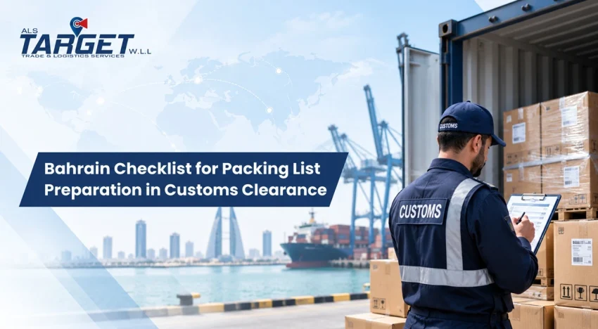 Bahrain Checklist for Packing List Preparation in Customs Clearance