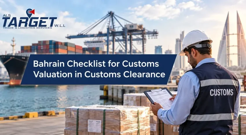 Bahrain Checklist for Customs Valuation in Customs Clearance