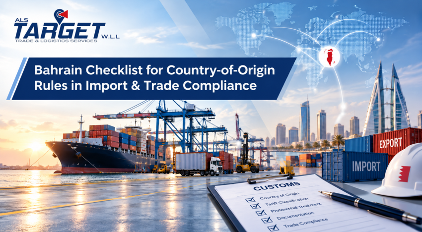 Bahrain Checklist for Country-of-Origin Rules in Import & Trade Compliance
